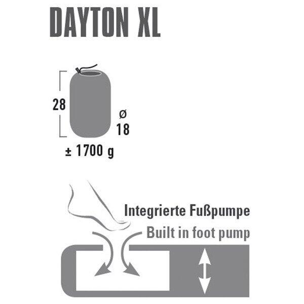 Isomatte Dayton XL Luftbett Luftmatratze mit Pumpe Breit&Lang Leicht