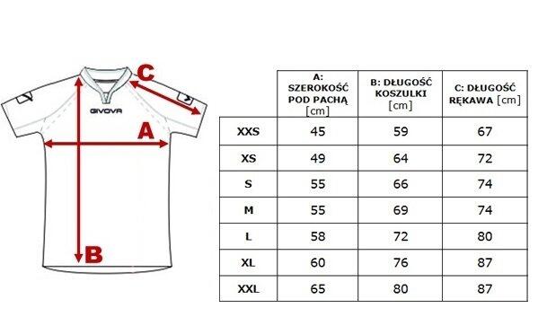 Givova Koszulka Polo Spring Biało-Czarna