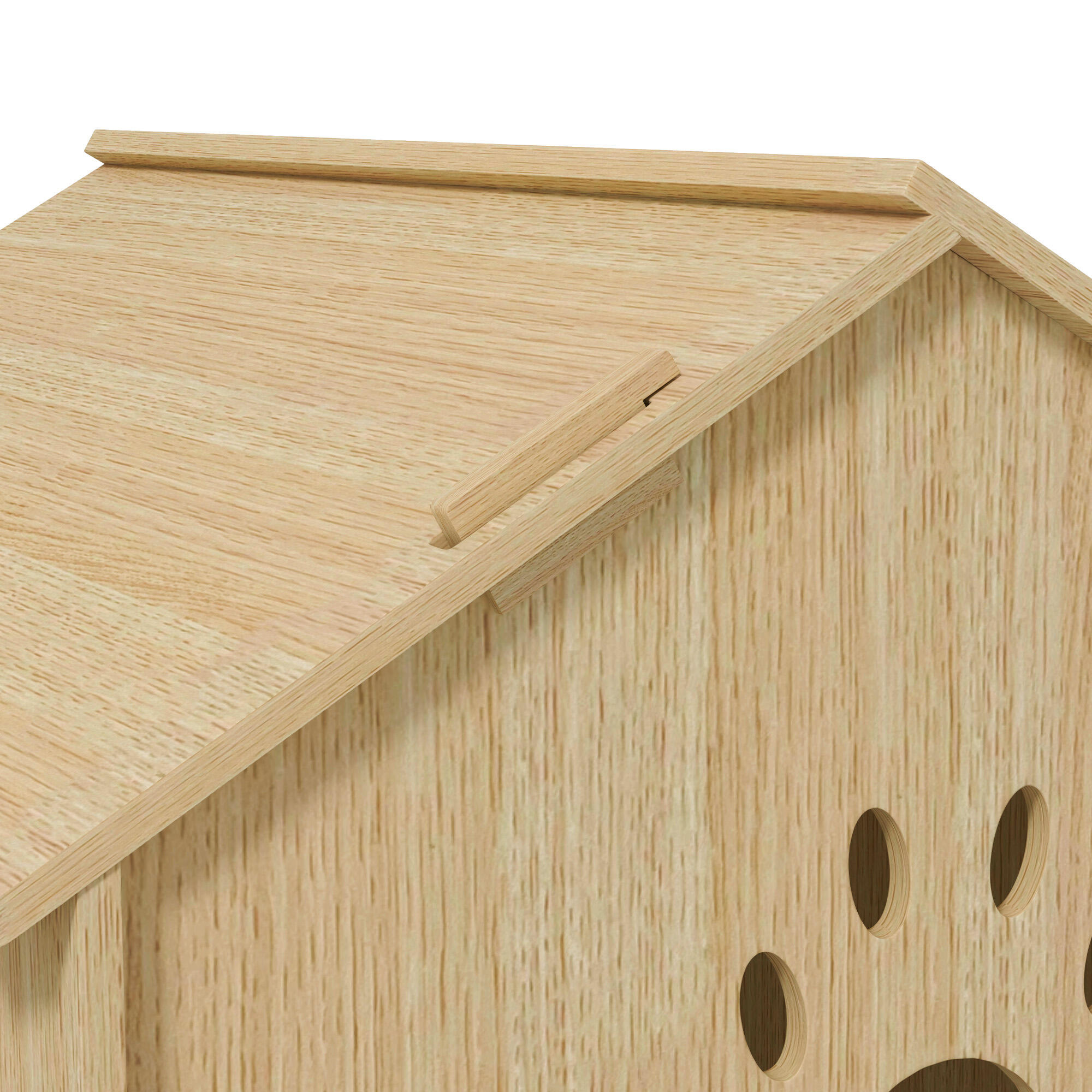 Casa para Mascota PawHut 49.5x41x51 cm Roble 5/5