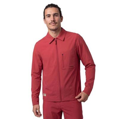 Maglia overshirt estiva da ciclismo gravel da uomo Stoneway Red Rosso