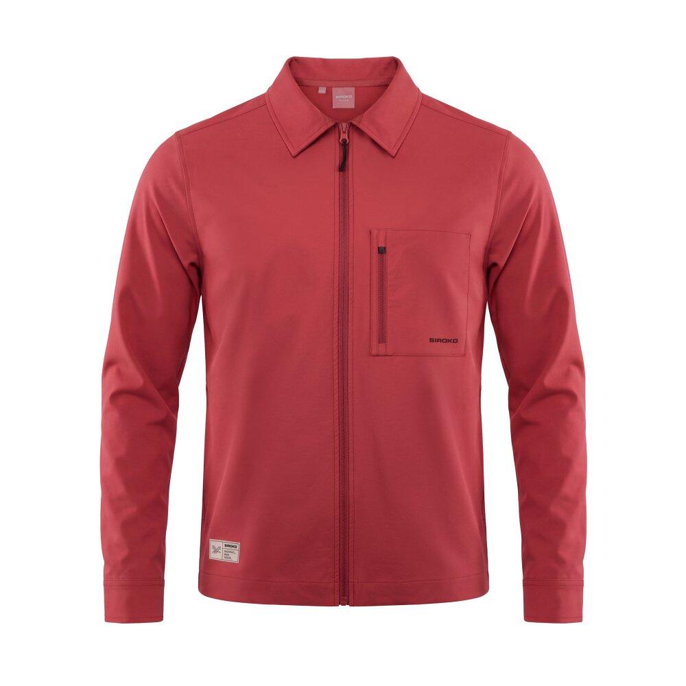 Maglia overshirt estiva da ciclismo gravel da uomo Stoneway Red Rosso 6/6