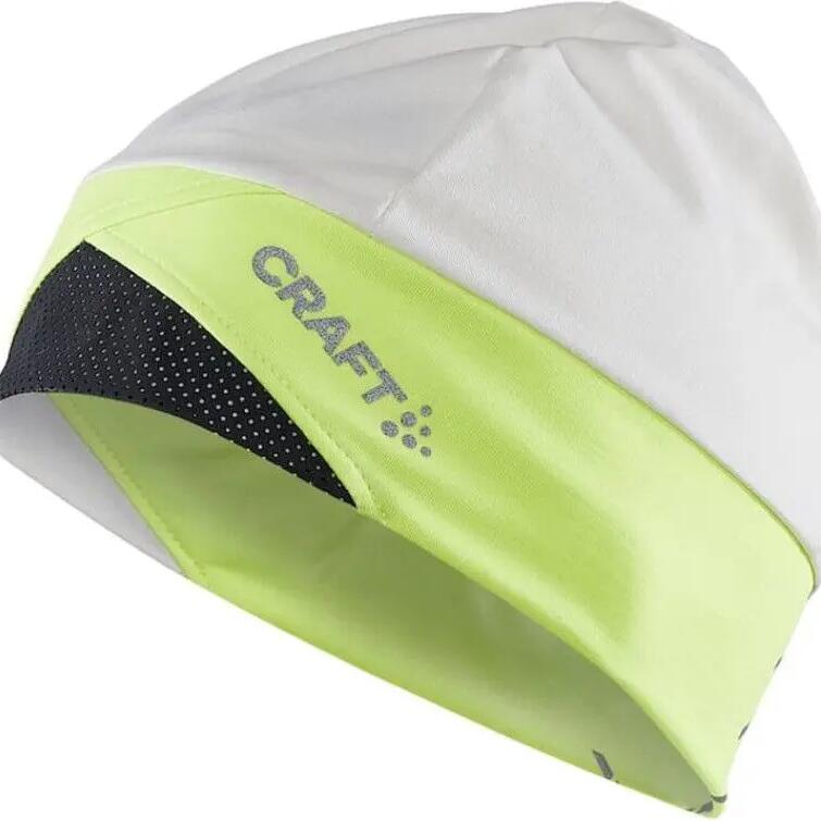 Craft ADV Lumen Fleece Unisex Reflective Beanie White Yellow