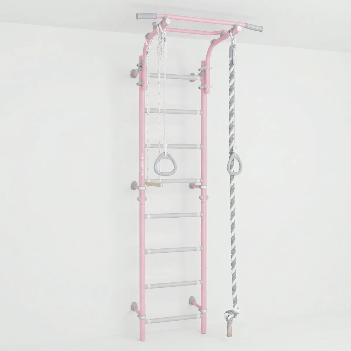 Barra fixa ClimbMaxx M2 com acessórios incluídos, cor-de-rosa 3/4