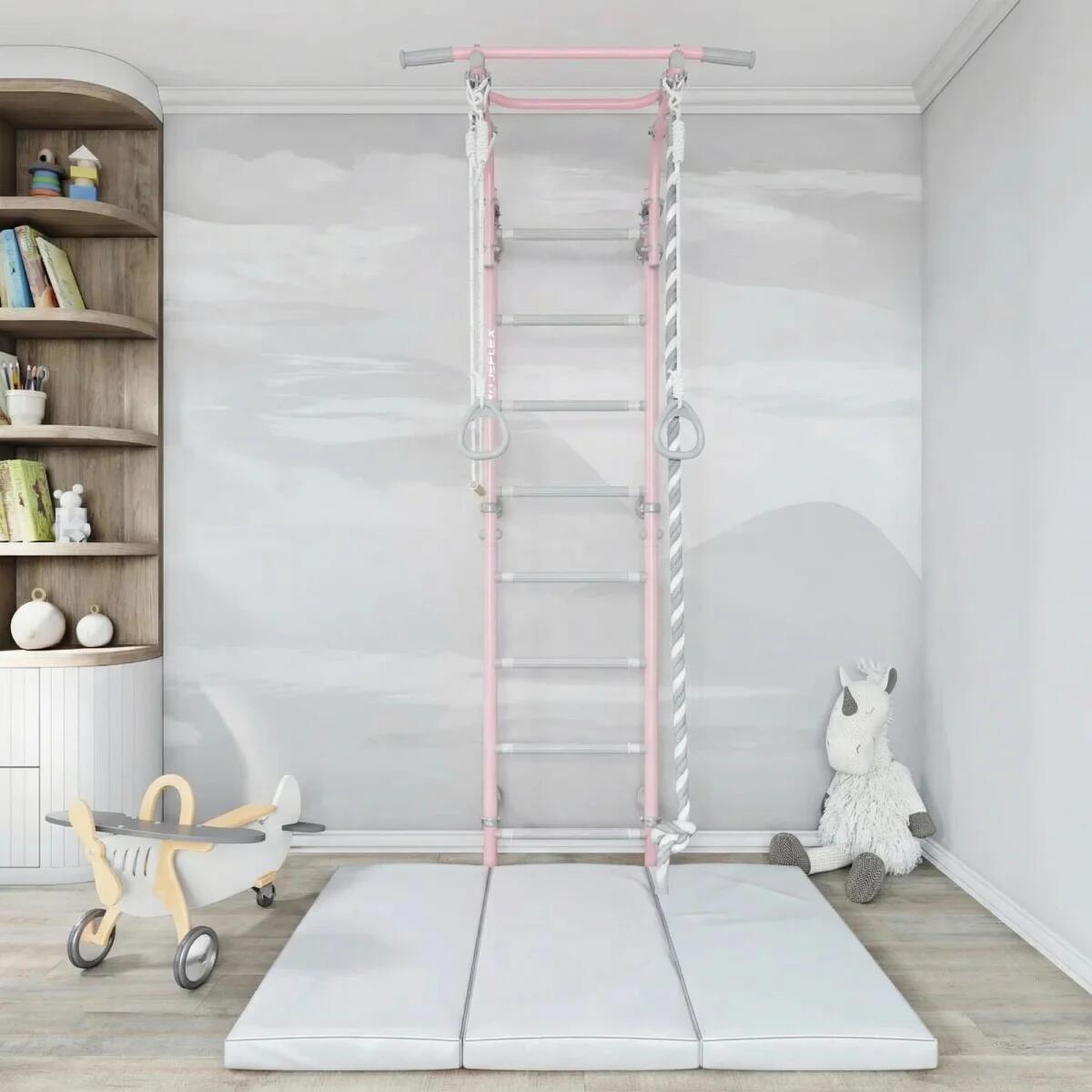 Barra fixa ClimbMaxx M2 com acessórios incluídos, cor-de-rosa 2/4