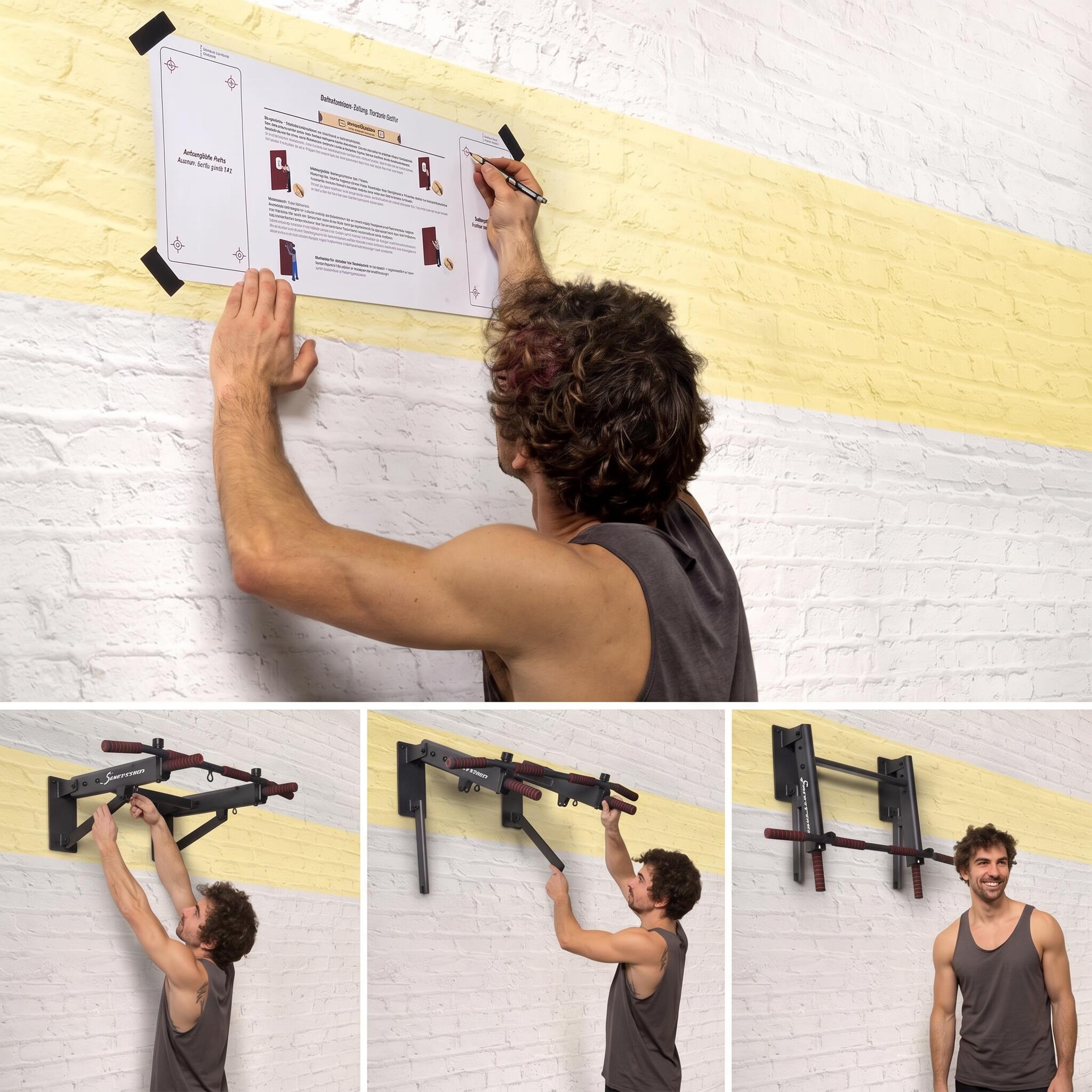 Barre de traction murale 4en1 KS350 - Compacte - 6 poignées - eBook 3/7