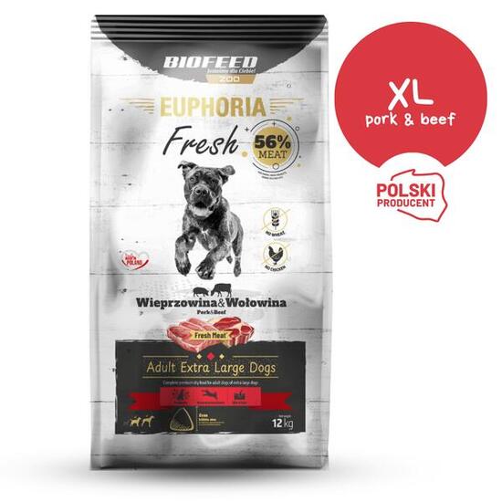 Karma dla psa BIOFEED olbrzymie rasy z wieprzowiną i wołowiną 12kg
