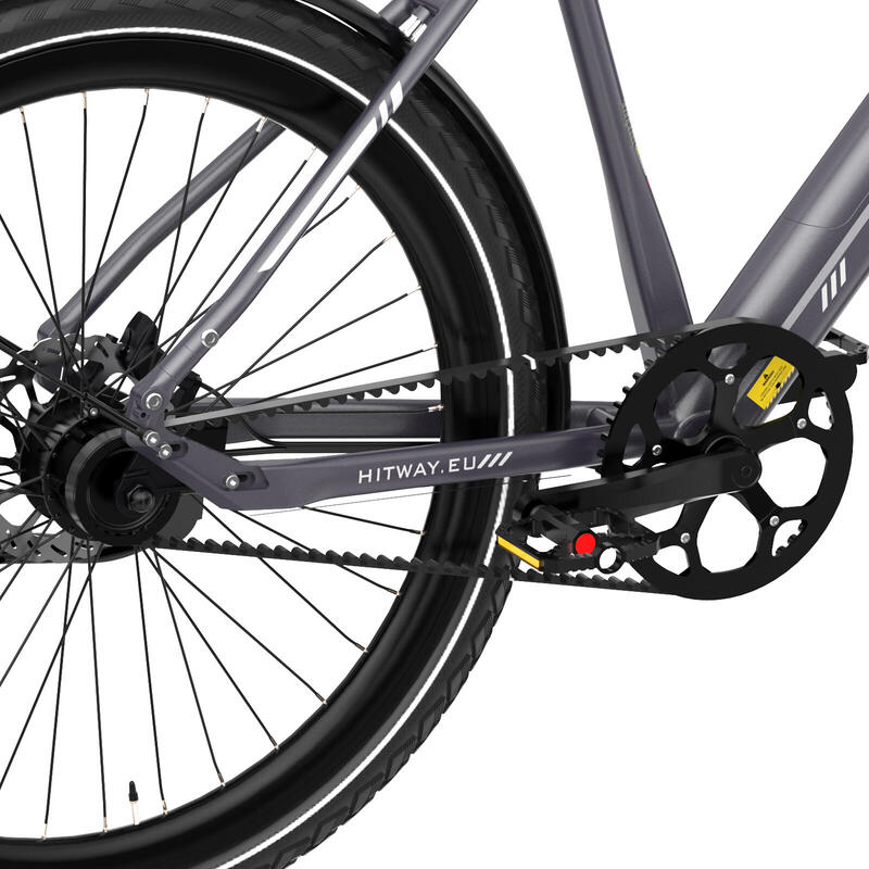 Bicicletă electrică de oraș sportivă transmisie curea senzor cuplu bk19pro
