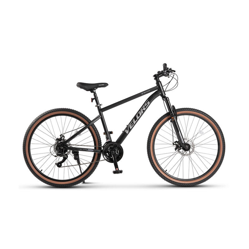 Bicicleta MTB Velors Mercury V27301G, 27.5", Negru/Gri, 21 viteze