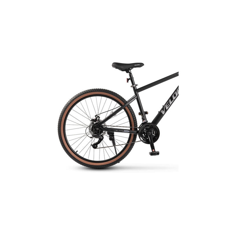Bicicleta MTB Velors Mercury V27301G, 27.5", Negru/Gri, 21 viteze