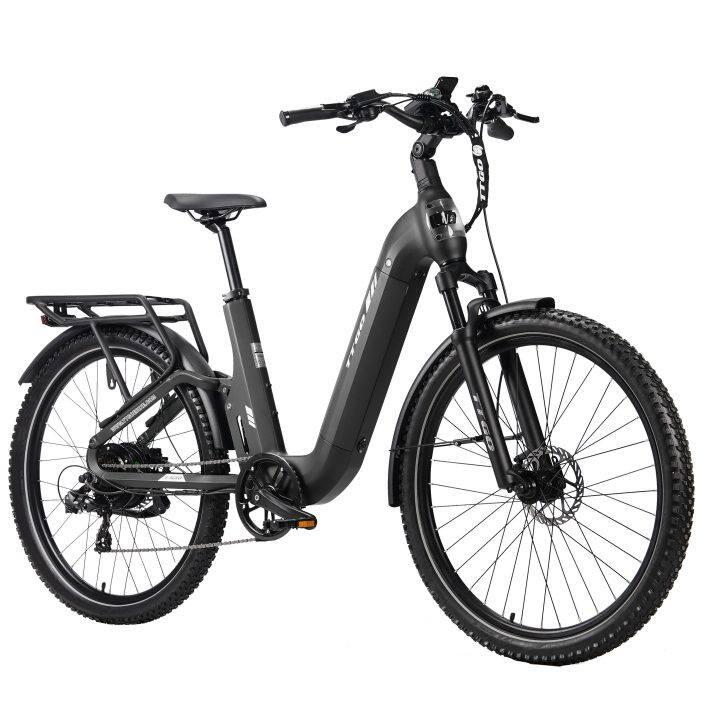 Bicicletă electrică TTGO E-SUVO, baterie de 48V 15Ah, anvelopă de 27,5 inch