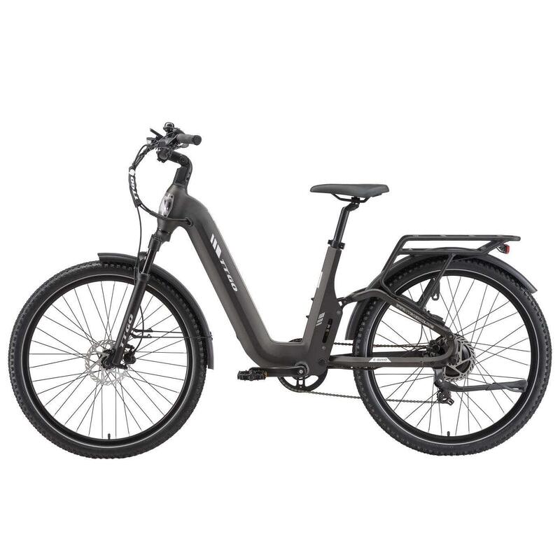 Bicicletă electrică TTGO E-SUVO, baterie de 48V 15Ah, anvelopă de 27,5 inch