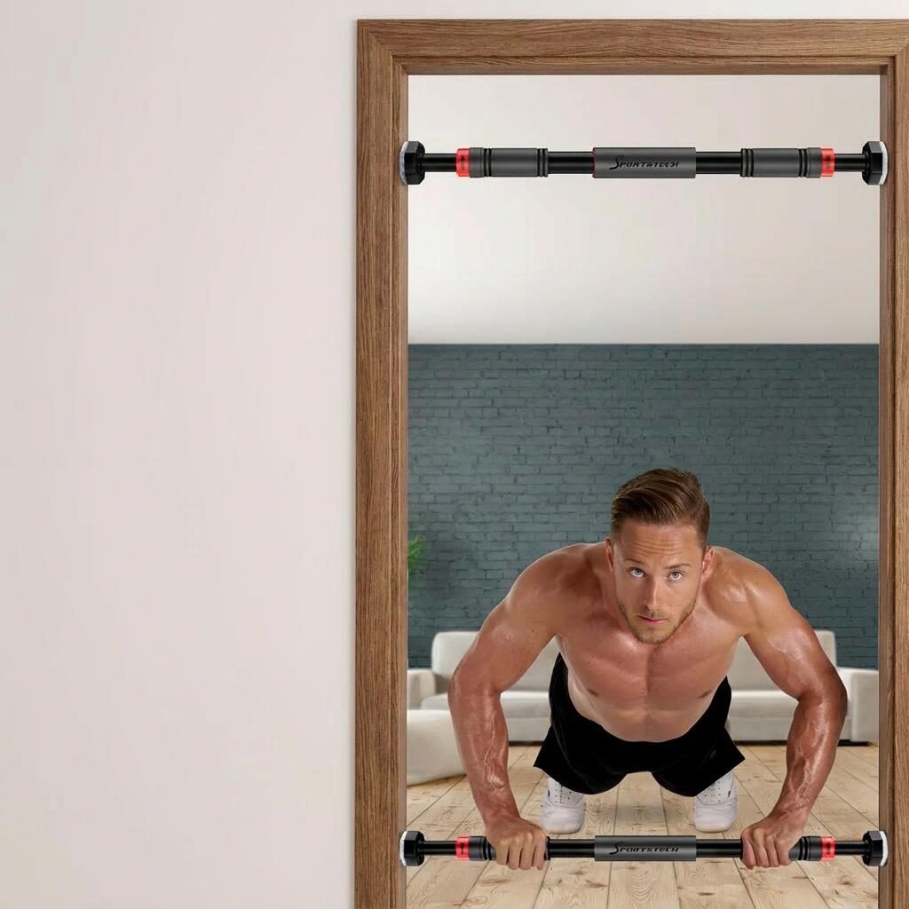 Sportstech Barre de Traction avec Gear-Lock | Fixation sans vis | jusqu'à 90 cm 4/7