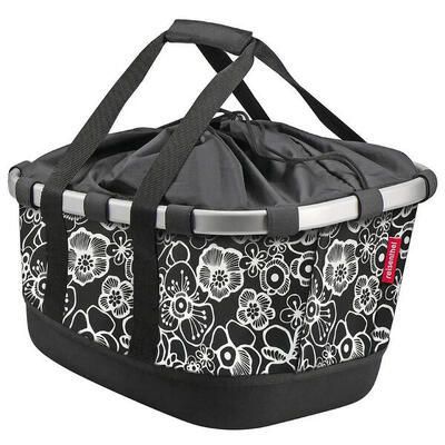 Bikebasket gt für racktime, fleur schwarz