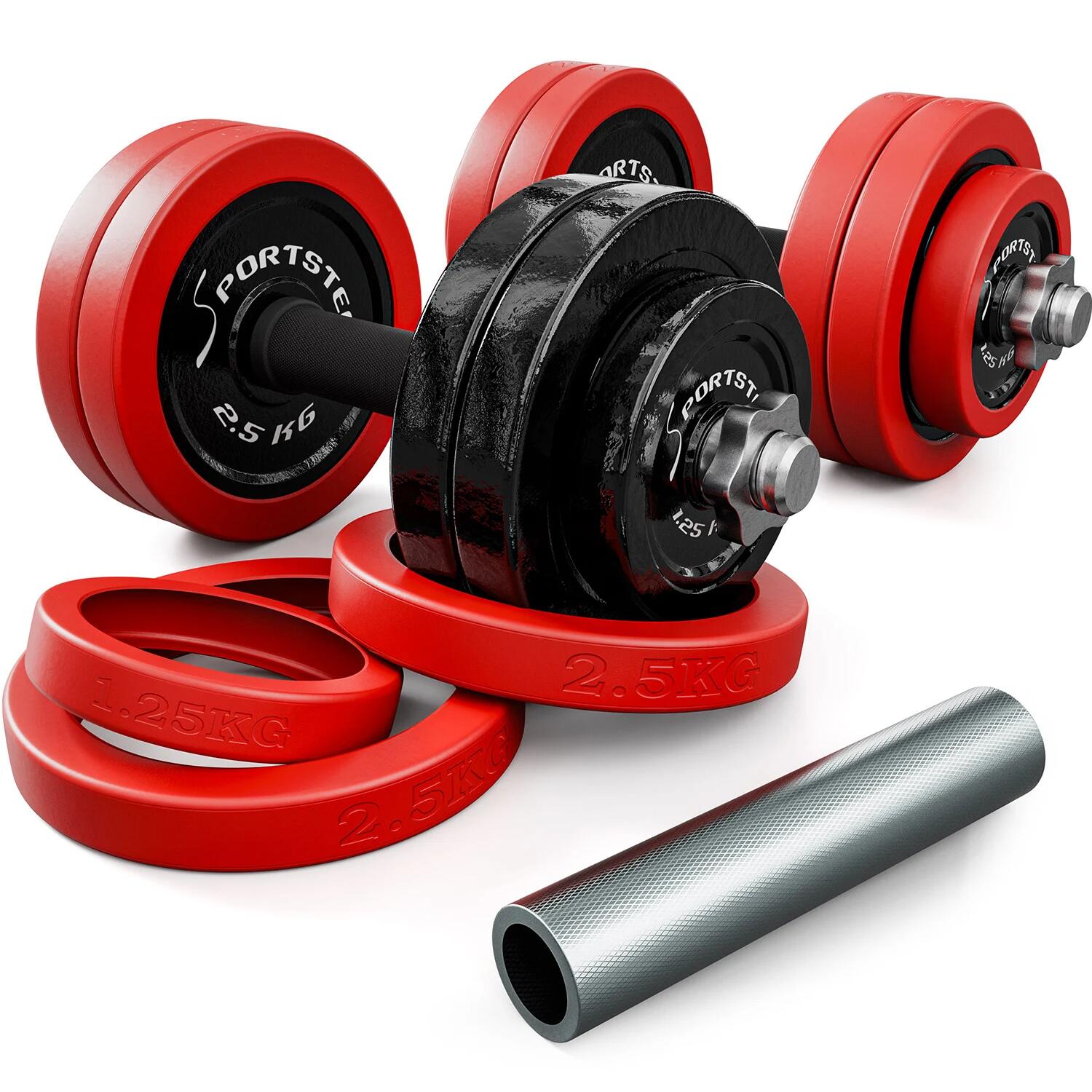 Sportstech Hantel AH300_30 2in1 Set | Abnehmbare Silikonüberzüge 2/9