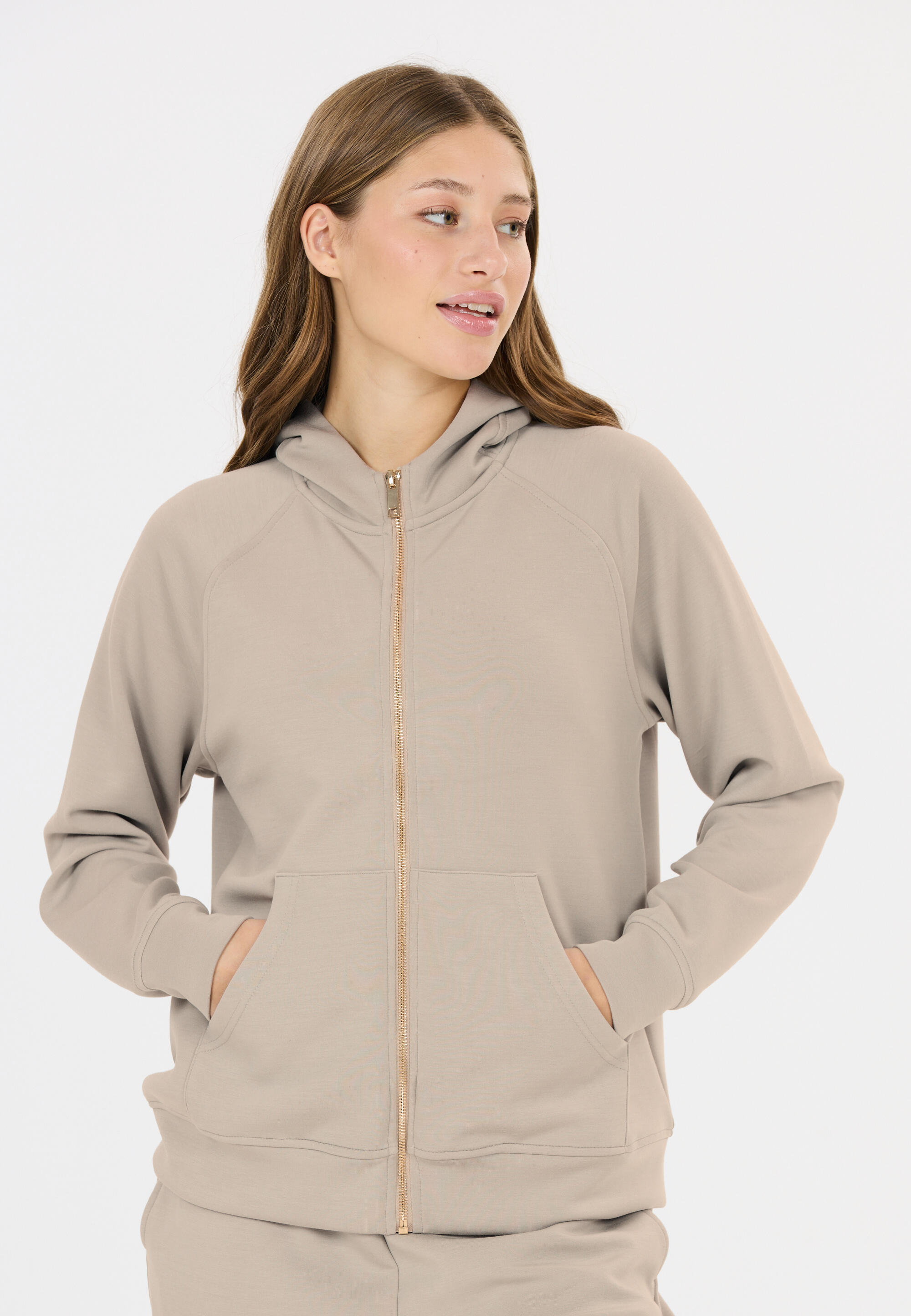 Felpa con cerniera a cappuccio da donna Athlecia Jacey 3/5