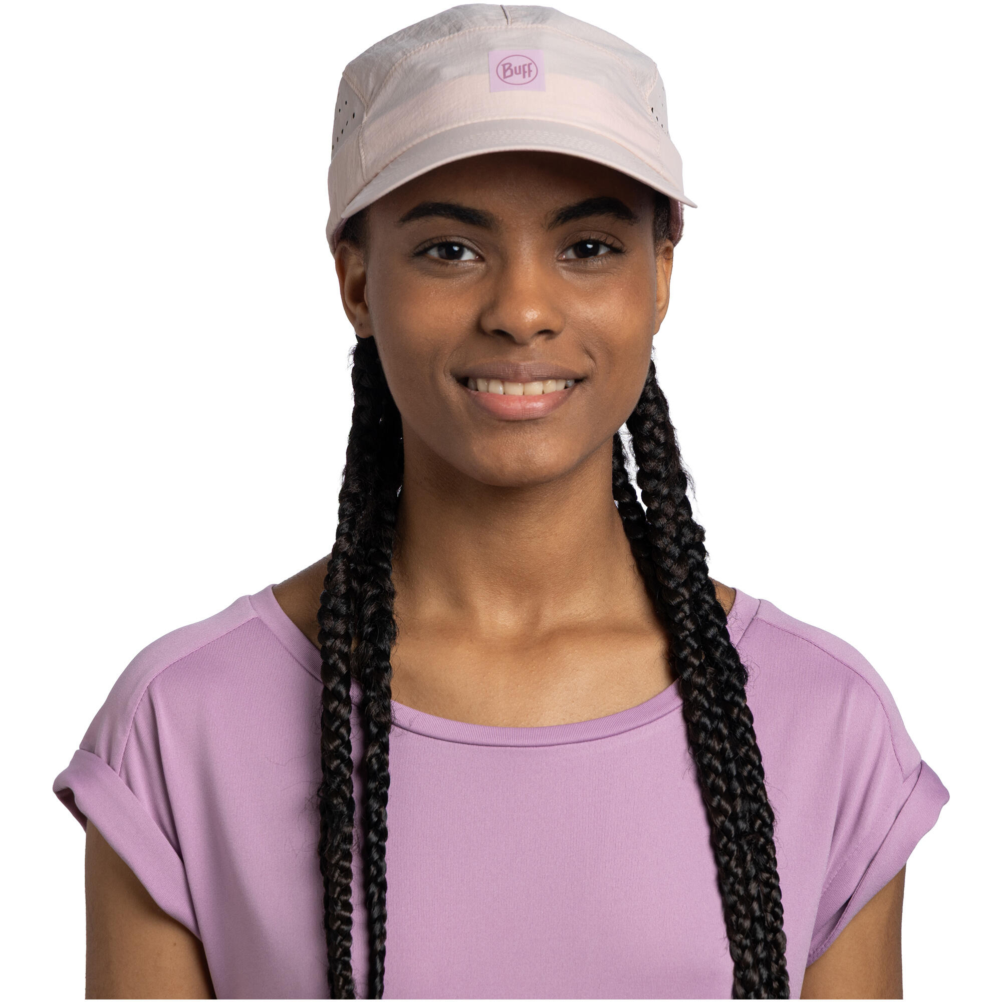Czapka z daszkiem BUFF SPEED CAP SOLID AZALEA 3/7
