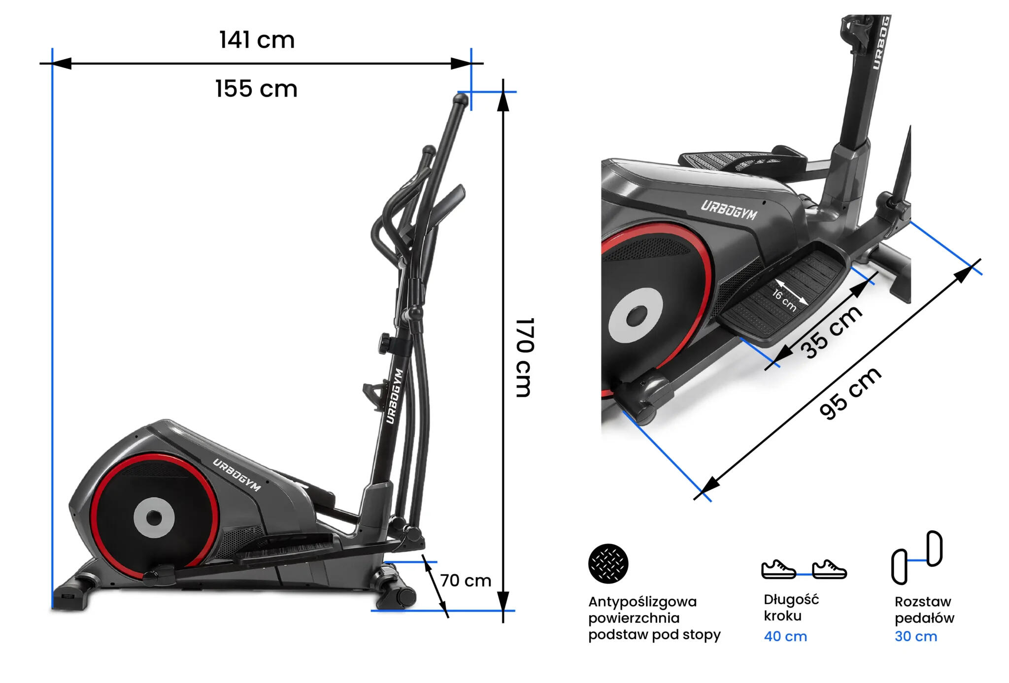 Rower eliptyczny Urbogym Thor 4/7