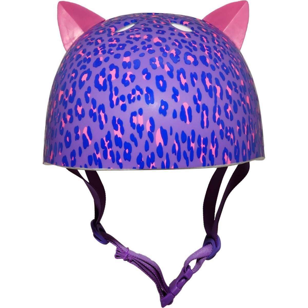 Kask rowerowy dla dzieci Cpreme Leopard Kitty Purple 2/6