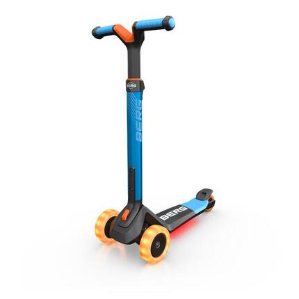 Trottinette pour Enfants, 2+ Ans, Pliable, LED-Deck, Nexo Bleu