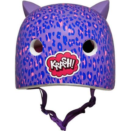 Casque vélo enfant Cpreme Leopard Kitty Purple