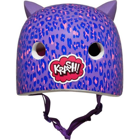Casque vélo enfant Cpreme Leopard Kitty Purple