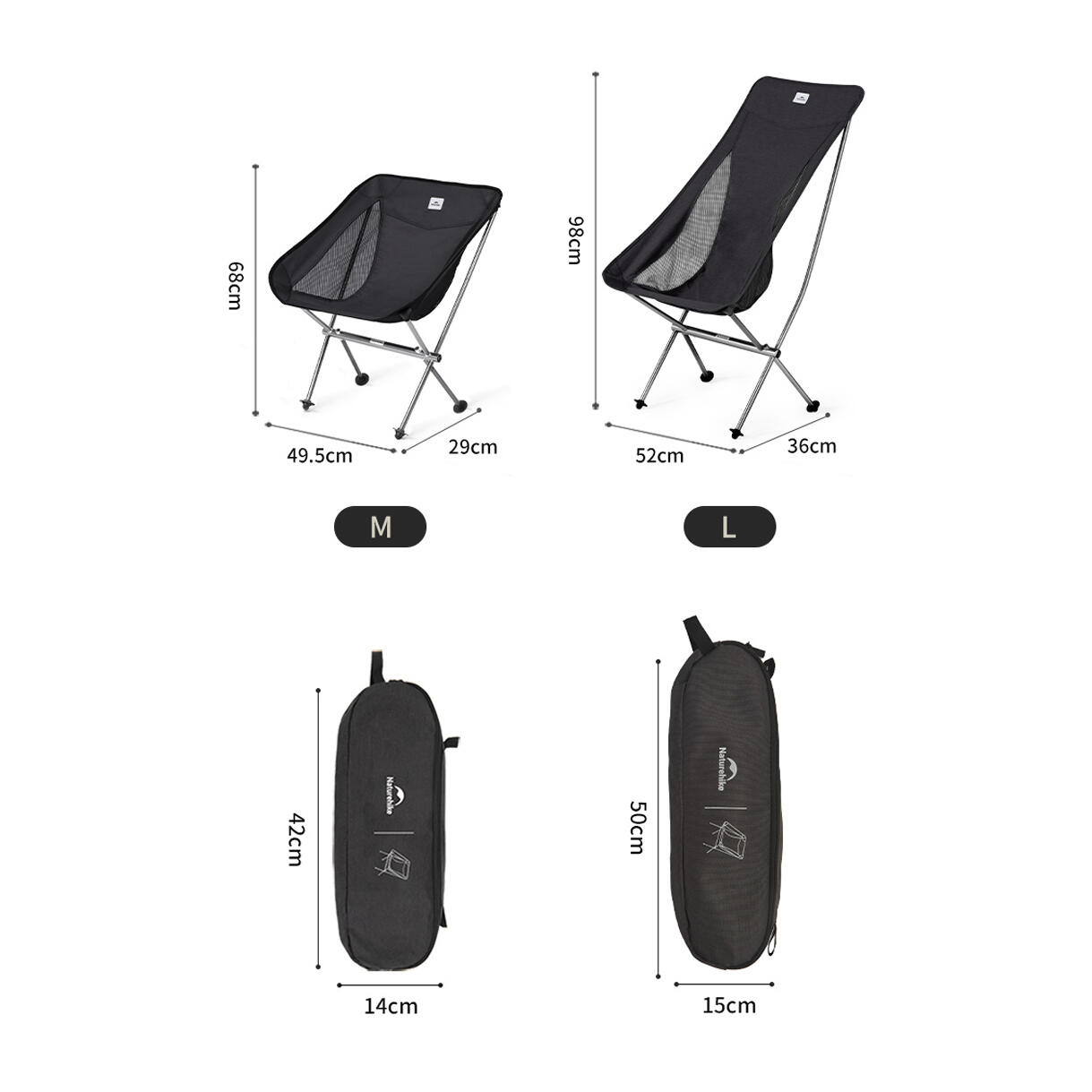 Stellaluna klappbarer Campingstuhl leichtgewichtig 1,38 kg 4/7