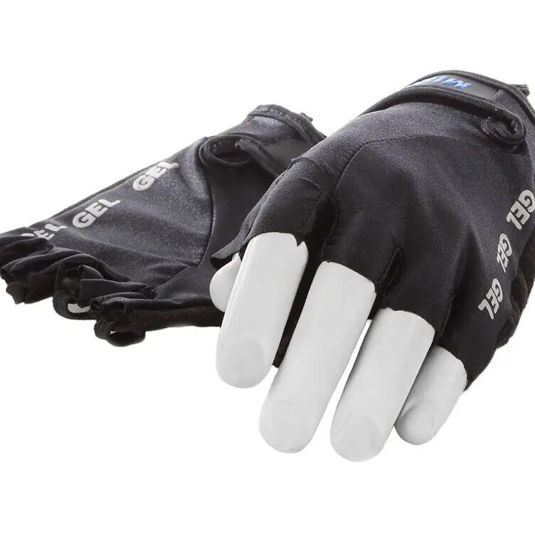 Mirage Fingerless Lycra Gel Gloves Size L Black