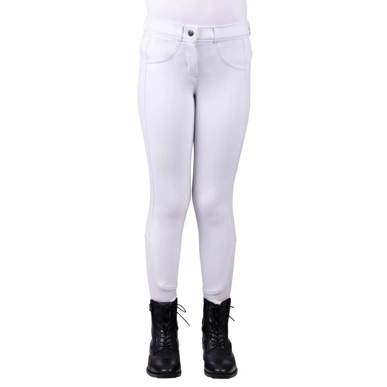 Pantalon équitation mid grip enfant QHP Kae 2/7