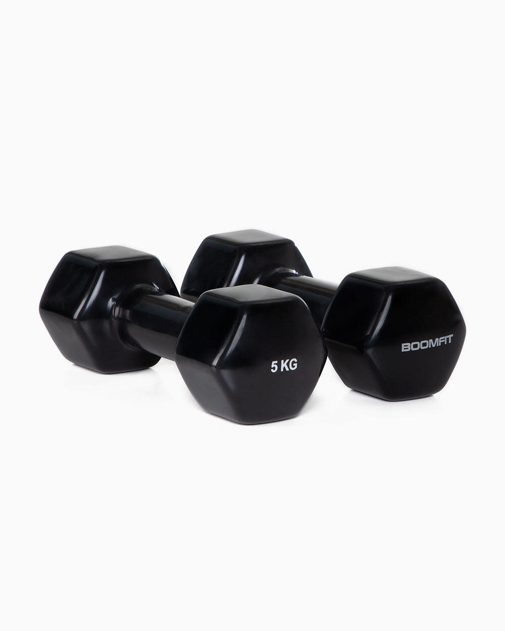 Mancuernas de Vinilo 5Kg (Pareja) - BOOMFIT 1/4