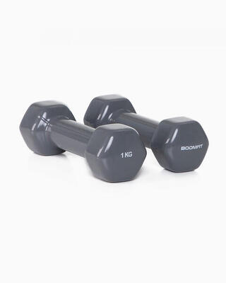 Vinyl dumbbells 1 kg (paar) - boomfit