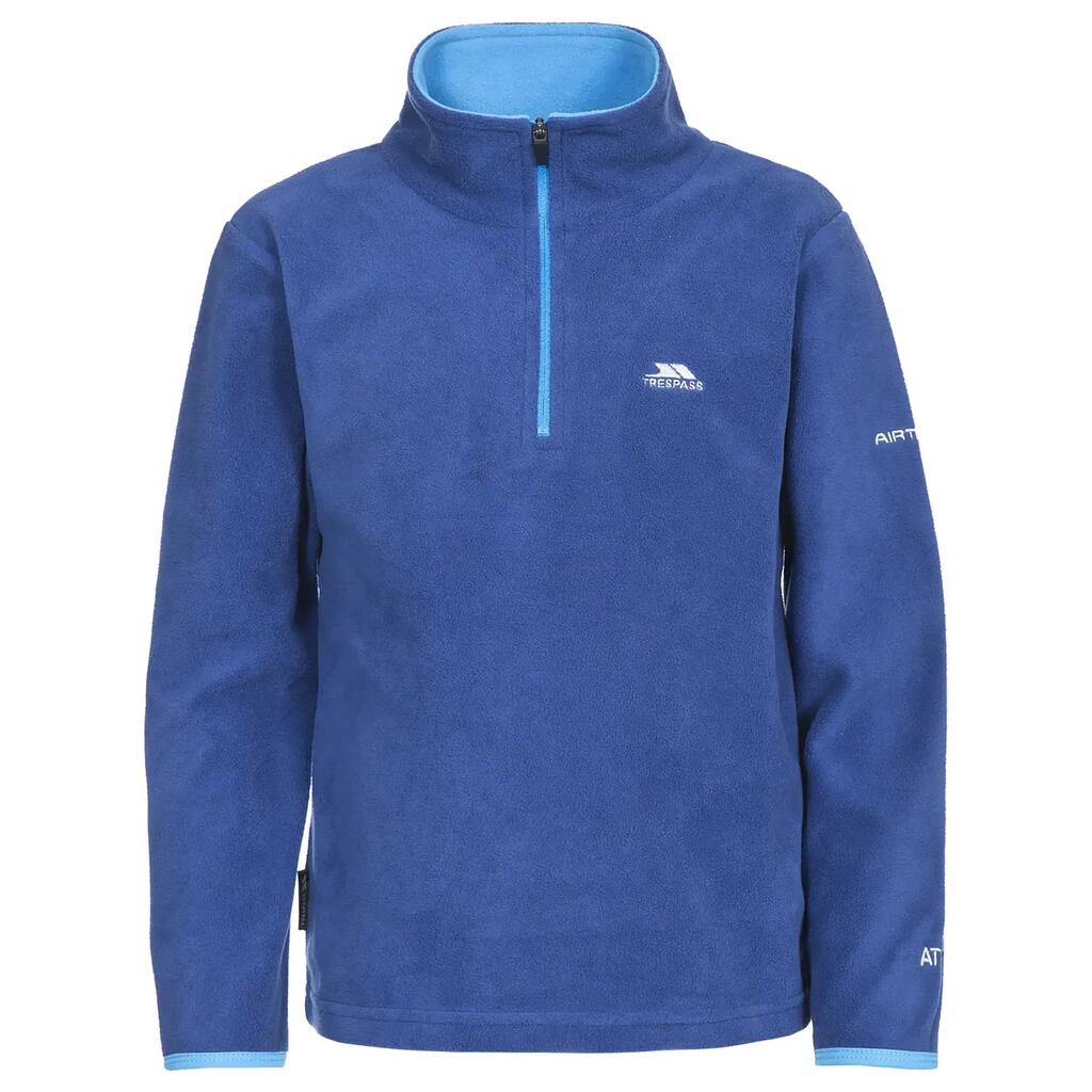 Boys Micro Fleece with 1/2 Zip in Contrast Colour - Etto