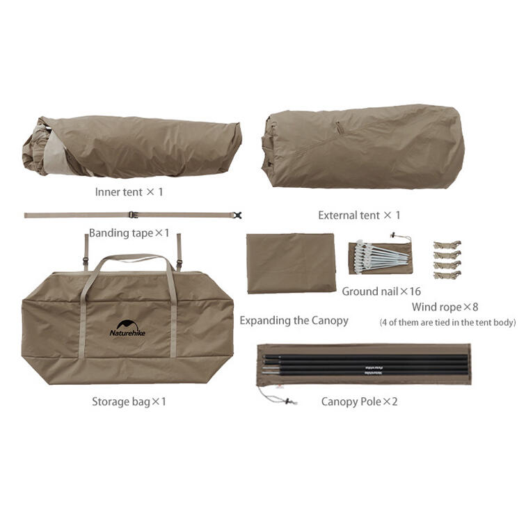Village pop-up tent voor 4 personen 7/8