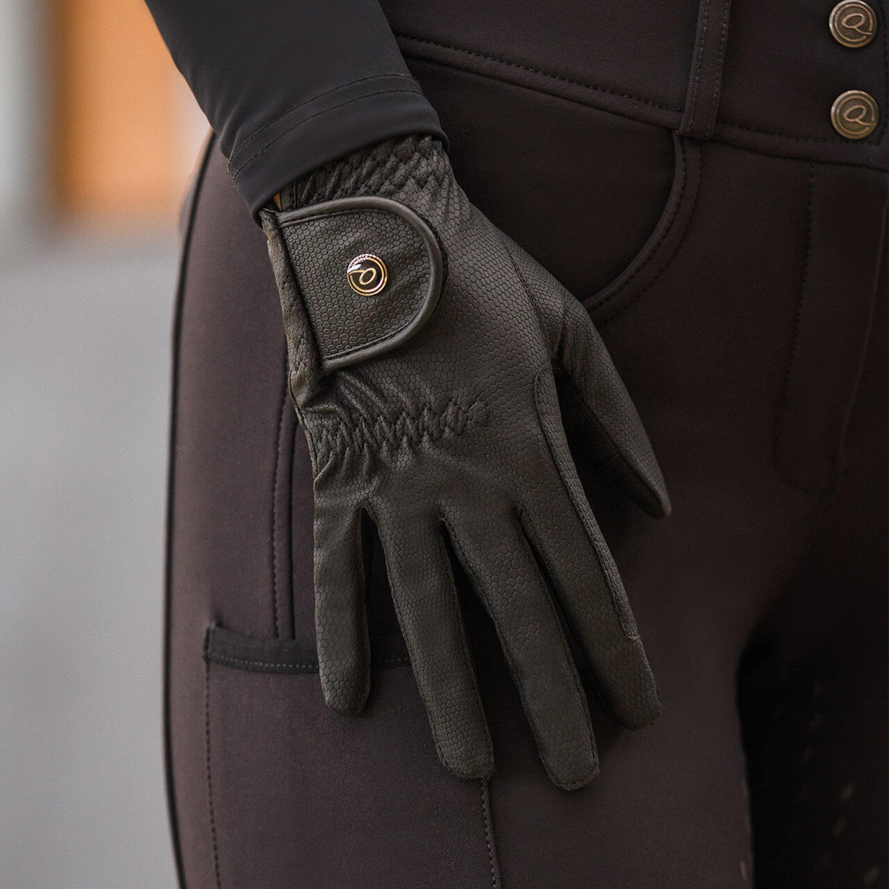 Gants d'équitation QHP Force 4/6