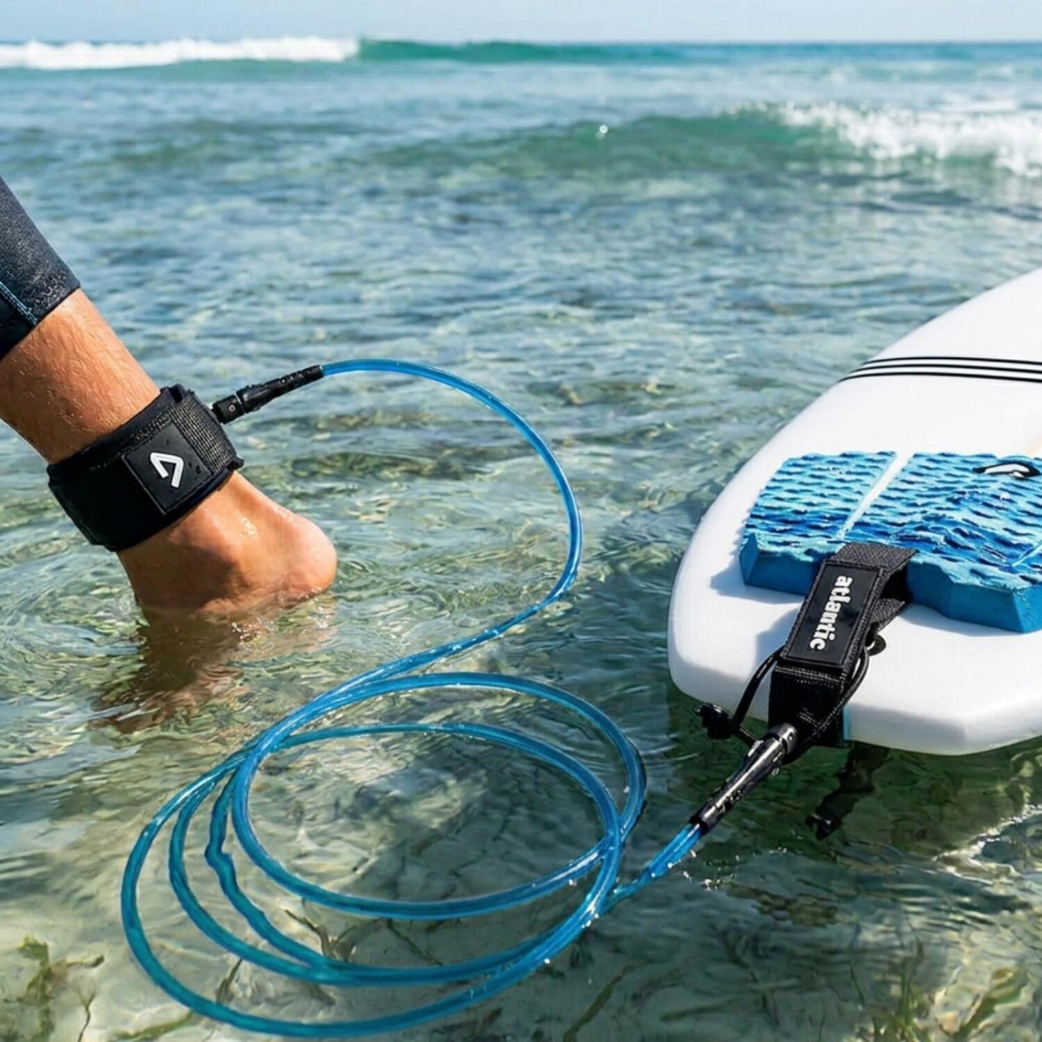 Surf Leash - 7mm - Dubbel Swivel - 6'0 7/7