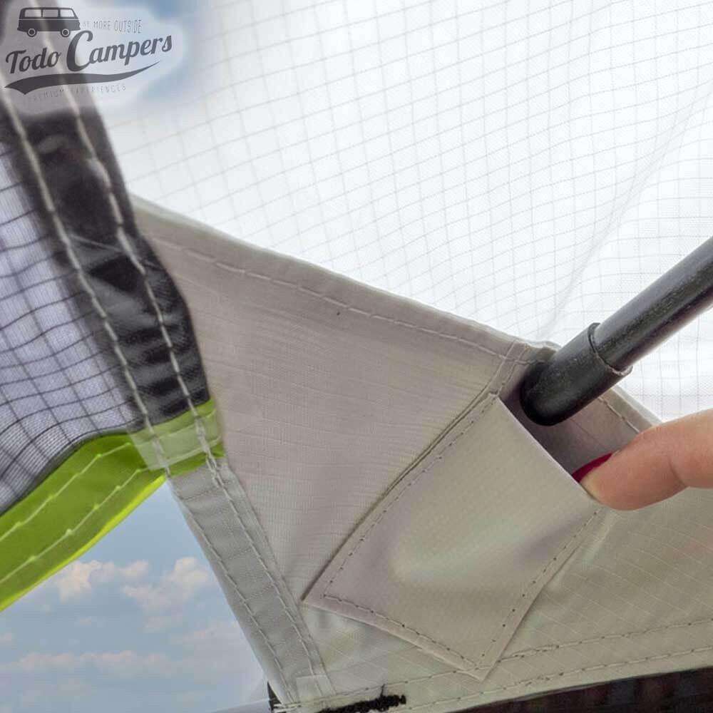 Toldo Palm Beach 260 cm Gris/Lima desmontable 5/6