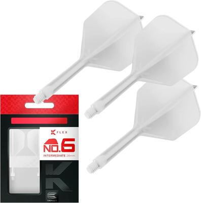 K-flex no.6 geïntegreerde dart flights en shafts