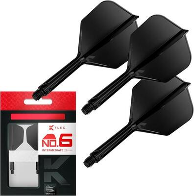K flex geïntegreerde flights en shafts no.6 medium 33mm