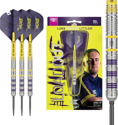 Littler loadout steeltip dartset met swiss point technologie
