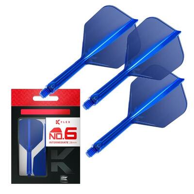 K flex geïntegreerde flights en shafts no.6 medium 33mm