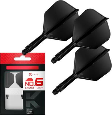 K flex geïntegreerde flights en shafts no.6 medium 33mm