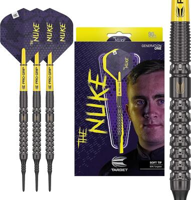 Luke littler g1 soft tip darts set - 90% wolfraam