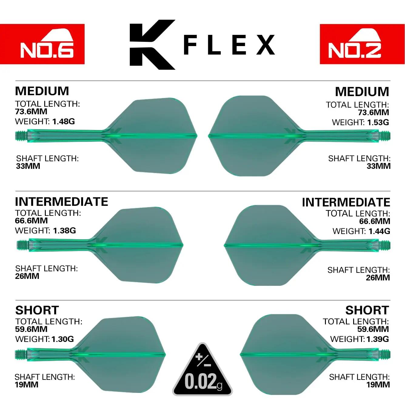 Letky K-Flex - No2 - Short - Green TRG410031 2/7