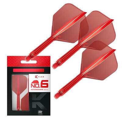 K flex geïntegreerde flights en shafts no.6 medium 33mm