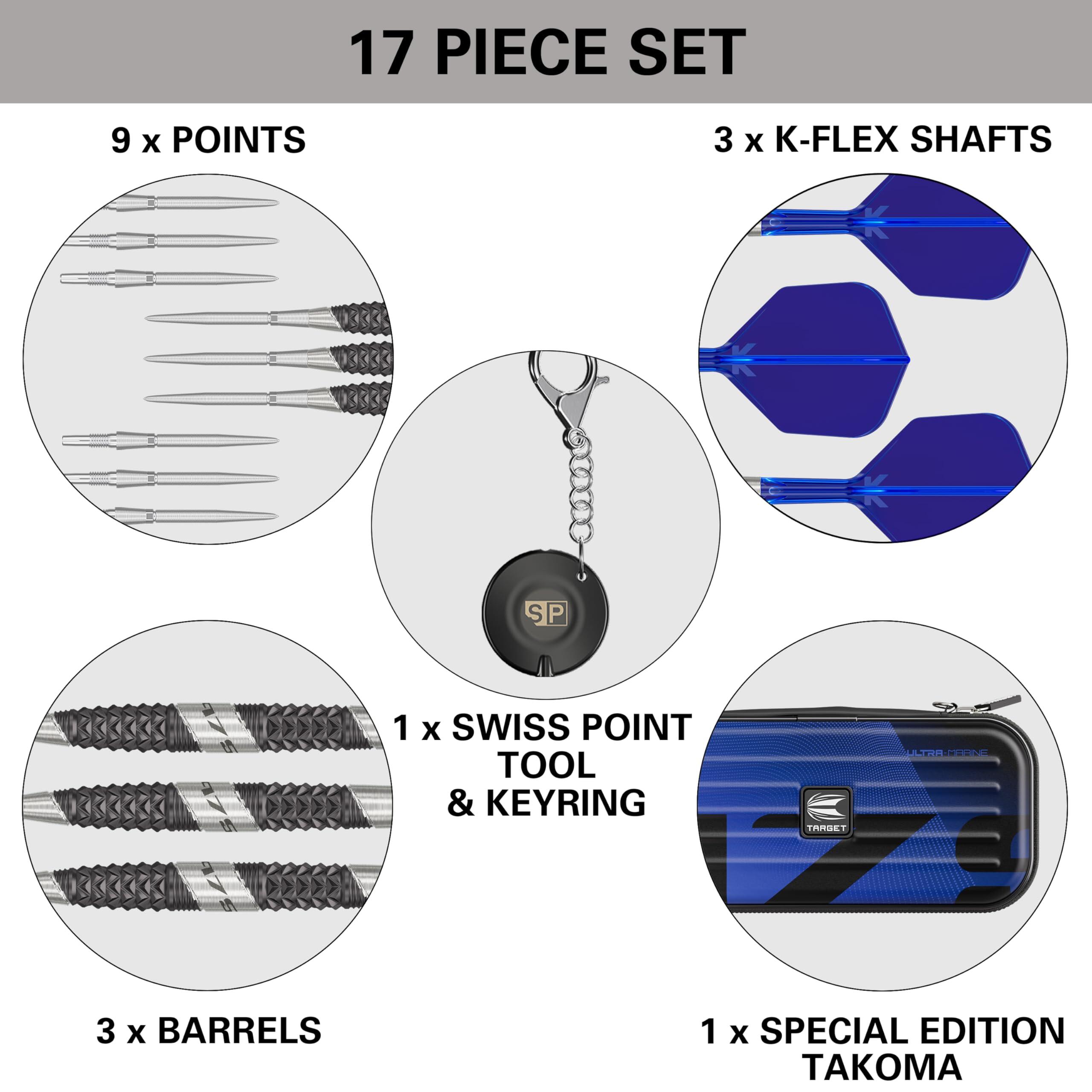 Set de fléchettes acier 975 Ultra Marine en tungstène 97,5% 4/5