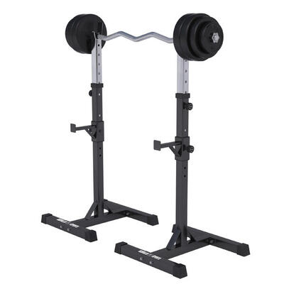 Haltersteunen met 35 kg halterset - squat rek - halter met gewichten -
