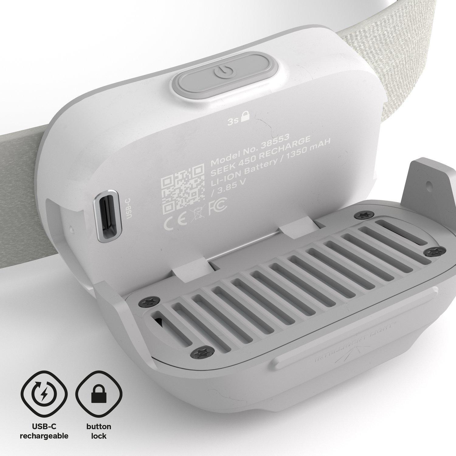 Frontale Silva Seek 450 Rechargeable - 450 lumens, couleur blanc 4/7