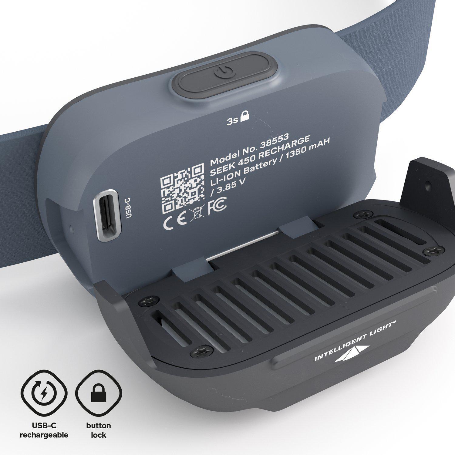 Frontale Silva Seek 450 Rechargeable - 450 lumens, bleu 4/7