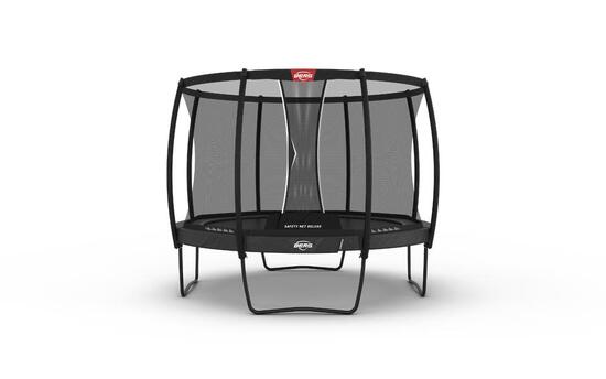 Trampoline Champion Regular 380 + Filet Séc. Deluxe Gris
