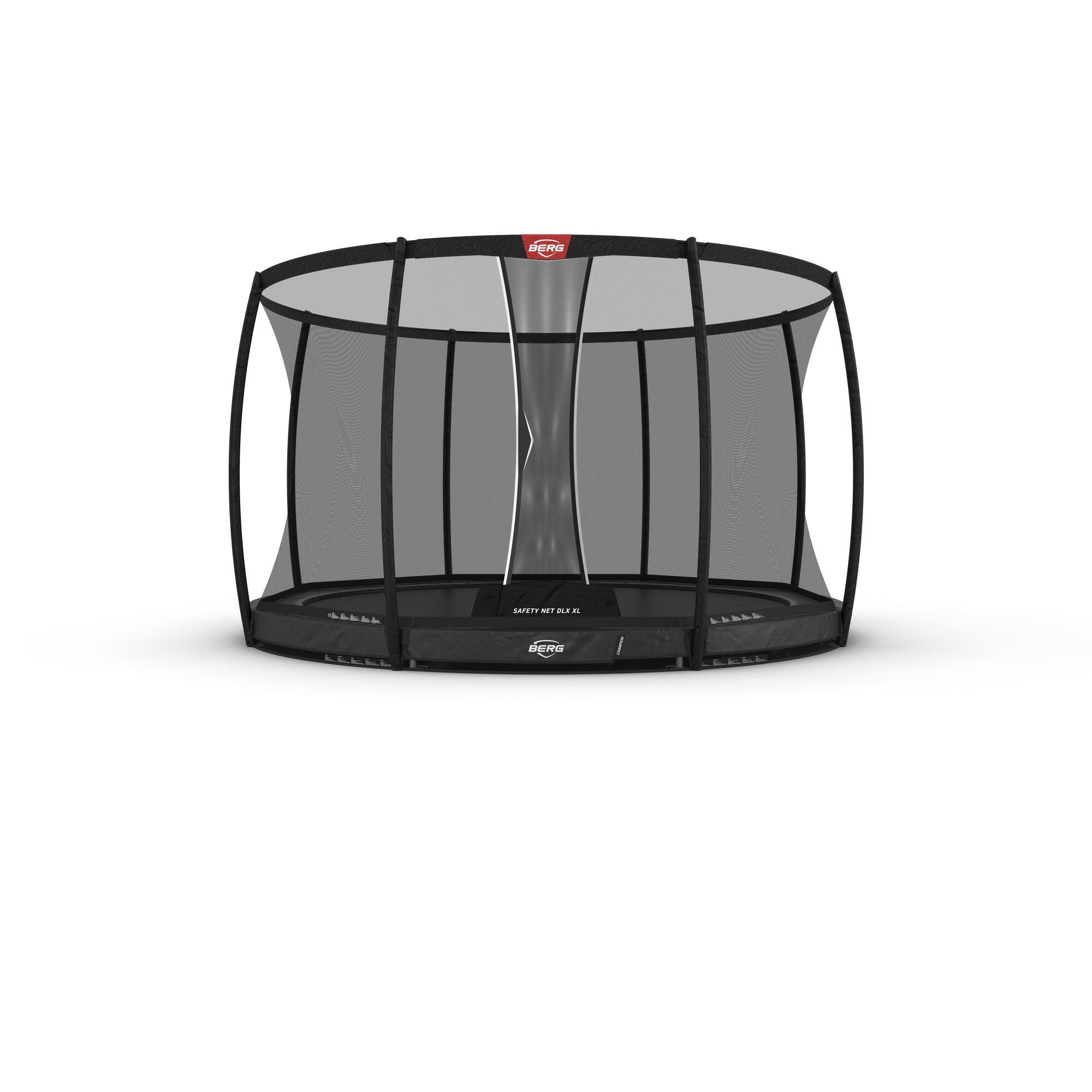 BERG Trampolína Champion InGround 430 + Bezp. Síť DLX XL Šedá