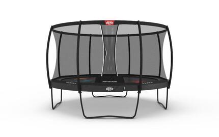 Trampoline Champion Regular 430 + Filet Séc. Deluxe Gris Levels